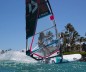 Preview: Fanatic Blast HRS Freeride Windsurfen beim Halsen in der Welle