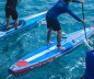 Preview: Starboard Sup Air 14.0 x 26" Allstar Airline Deluxe SC  beim zügigen Paddeln