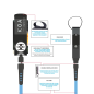 Preview: Koalition Surboard Leash 9.0 7mm Waikiki Blau Produktbeschreibung