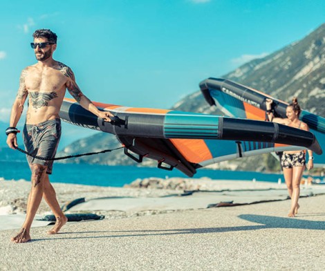 Cabrinha Crosswing X2 Wingsurf am Beach