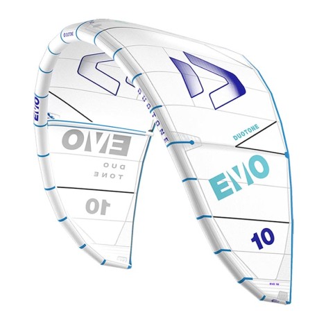 Duotone Evo Kite Concept Blue C12 Weiß 025 Vorderansicht