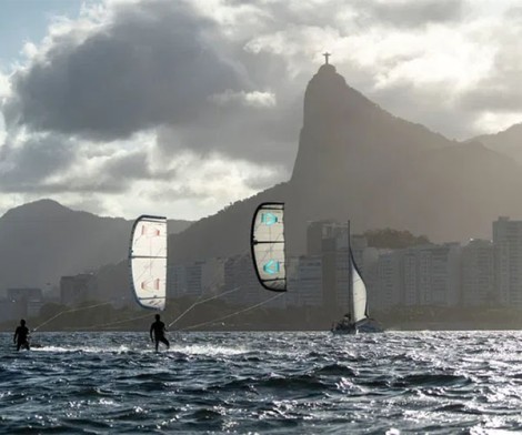 Duotone Evo Kite SLS C12 Green.Purple 2026 zu driet Kiten