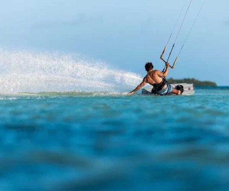 Preview: Duotone Jaime Concept Blue Freestyle Board 2026  beim Kiten