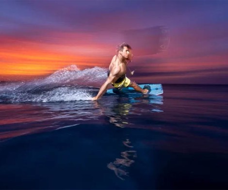 Preview: Duotone Jaime SLS Freestyle Kite Board 026  beim Sprung