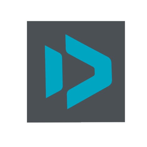 Duotone Logo Sticker Big Grau