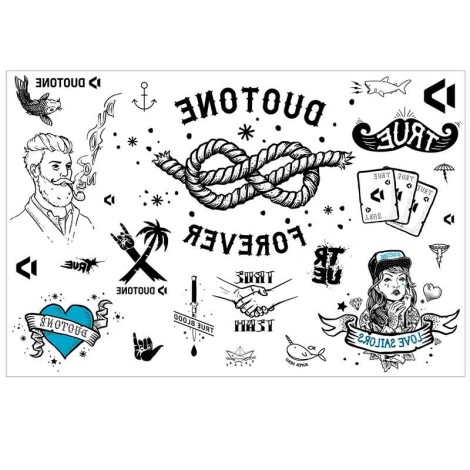Duotone Tattoo Style Motive Produkt Bilder