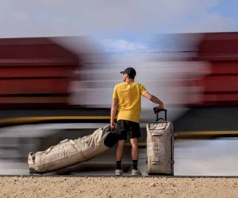 Duotone Team Bag 145 + 165 cm am Strand