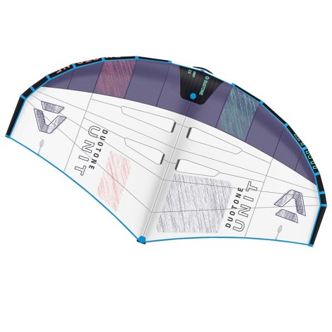 Duotone Unit Wing C01 White/Blue 2023 Draufsicht