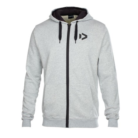 Duotone Zip Hoody Logo Grey Melange Mode für Kiter