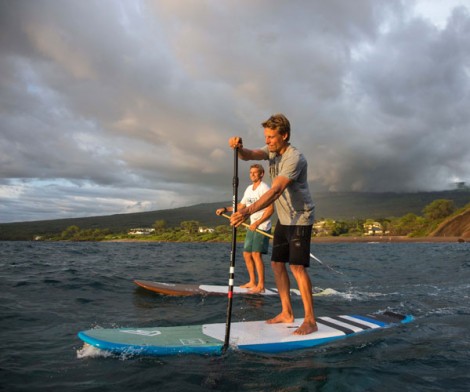 Fanatic Fly Sup Bamboo + Center Finne 2019 am Paddeln