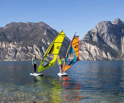 Fanatic Gecko HRS 156 L + Schwert zusammen Windsurfen