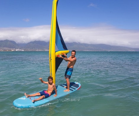 Fanatic Viper Air Windsurf 2020 zu zweit beim Surfen