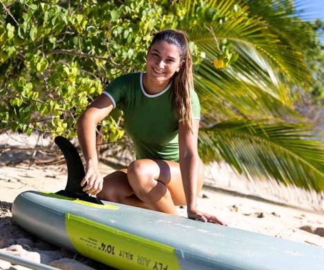 Fanatic iSup Fly Air SLT Board Set 2025 am Strand