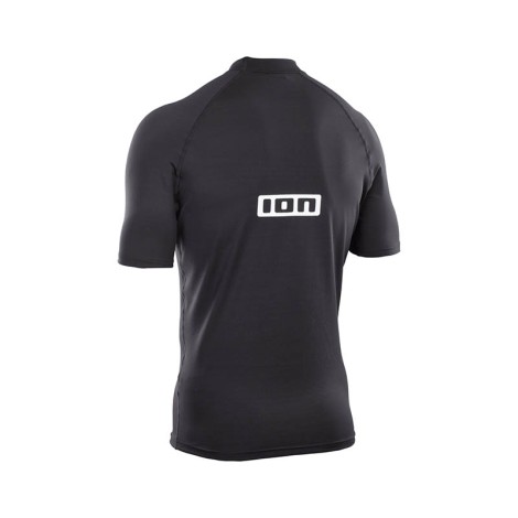 ION Promo Rashguard Men S/S Schwarz Rückenansicht