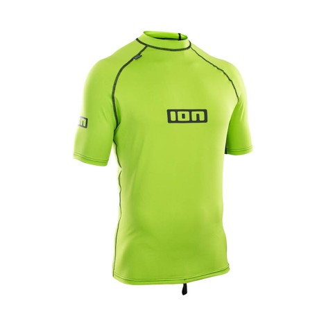 ION Promo Rashguard Men S/S Lime Vorderansicht