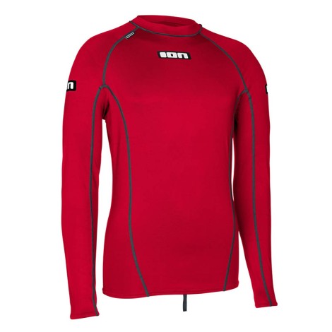 ION Promo Rashguard Men L/S Rot Vorderansicht