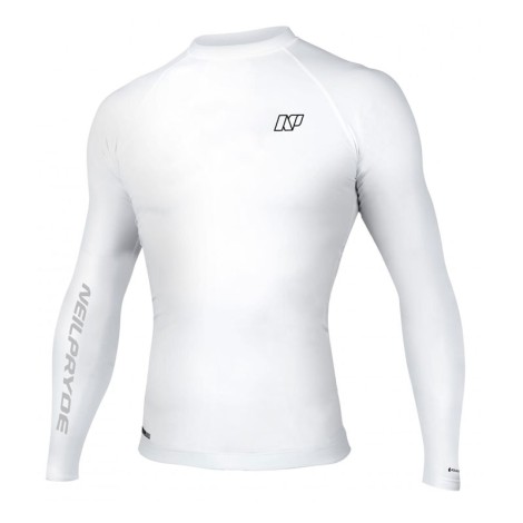 NP Combat Lycra Men L/S weiß  Frontansicht