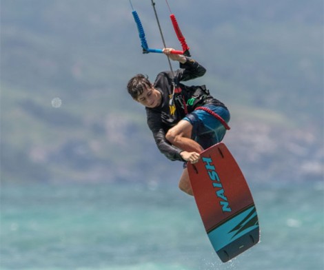 Naish Triad Freeride Kite auf dem Wasser
