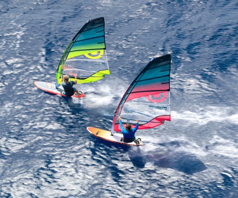 Windsurfen auf Hawaii mit Topp Speed