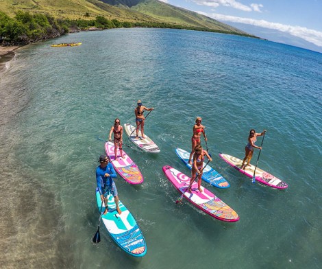 Paddel Spaß  mit den neuen Tkhine Wave Boards von Starboard