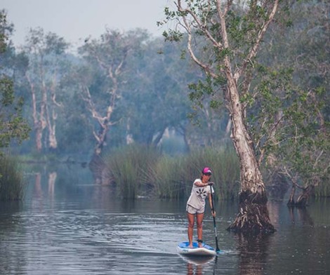 Starboard Sup 12.6x28" Generation Carbon  beim Paddeln