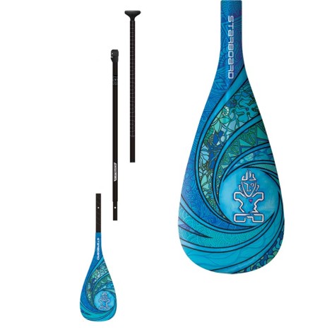 Starboard Paddle Enduro Tiki Tech Sun 3 Piece Blau