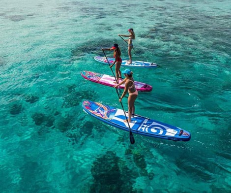 zu dritt mit dem Starboard Tikhine Sup Shout 11.2