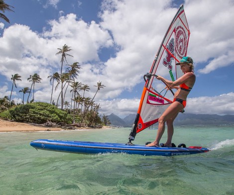 Windsurfen mit dem Start