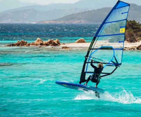 Preview: Unifiber Maverick XO Freeride Windsurf Segel  beim Heizen