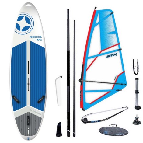 Unifiber Rookie + PowerKid Rigg Windsurfboard
