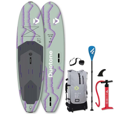 Preview: Duotone Alfa Air WS iSUP Windsurf 026 komplett mit Paddel