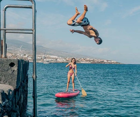 Duotone Grace Air Set SLS C57 iSUP 026 beim Paddeln