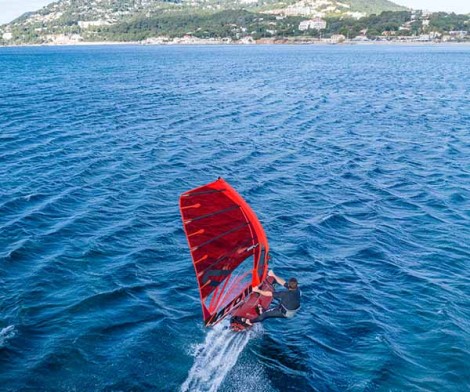 Severne Moto FreeRace Segel Rot C1 026 das macht Mega Spaß mit dem Moto zu Windsurfen