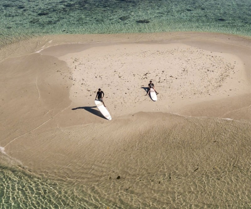 Schöne Aussichten zum Wellenreiten mit dem Fish 5`10