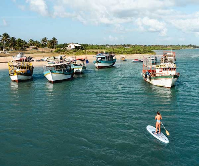 Duotone Flow Air Set SLS C54 iSUP 026 auf dem Weg zum Hafen