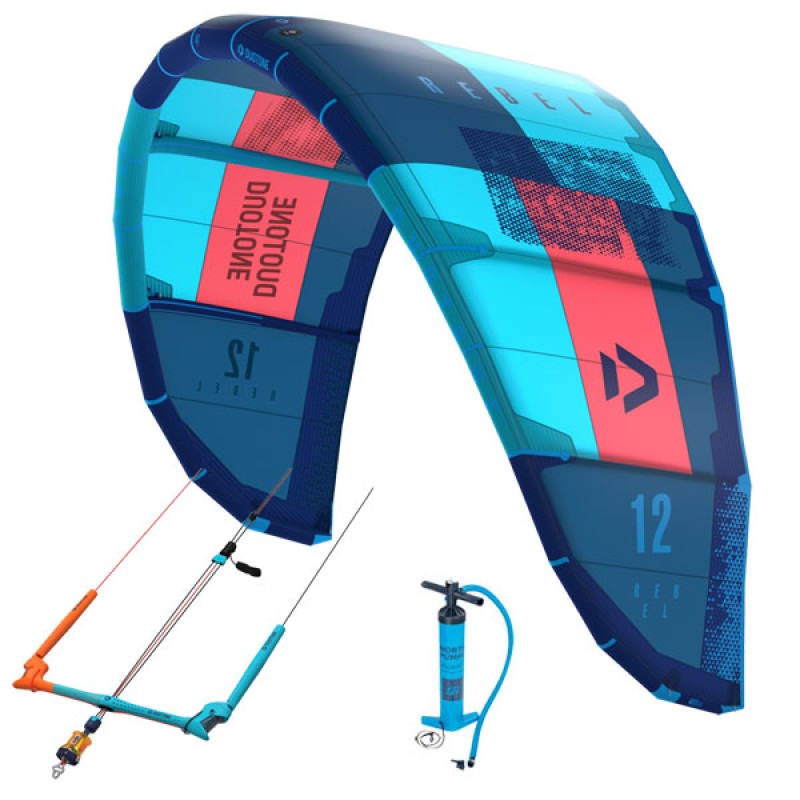 Duotone Rebel 2019 Freeride Kite Farbe Blau