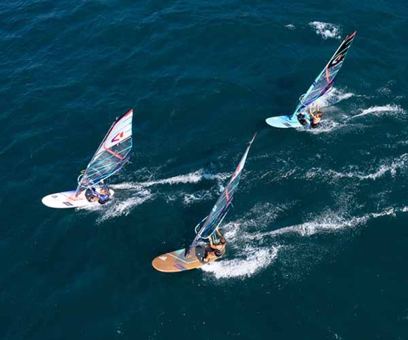 Fanatic Eco Bambus/Kork Technology 2023 alle beim Windsurfen