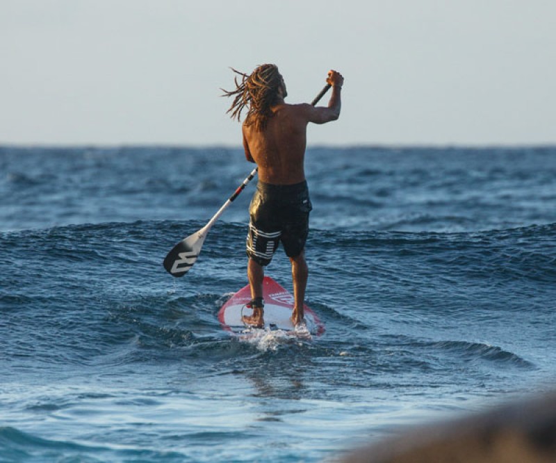 Paddeln auf dem Fanatic Sup Board