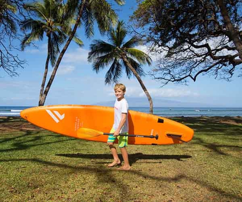 v zum Strand mit Deinem Board