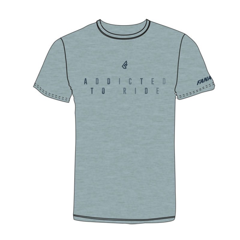 Fanatic T-Shirt Addicted Ice Blue