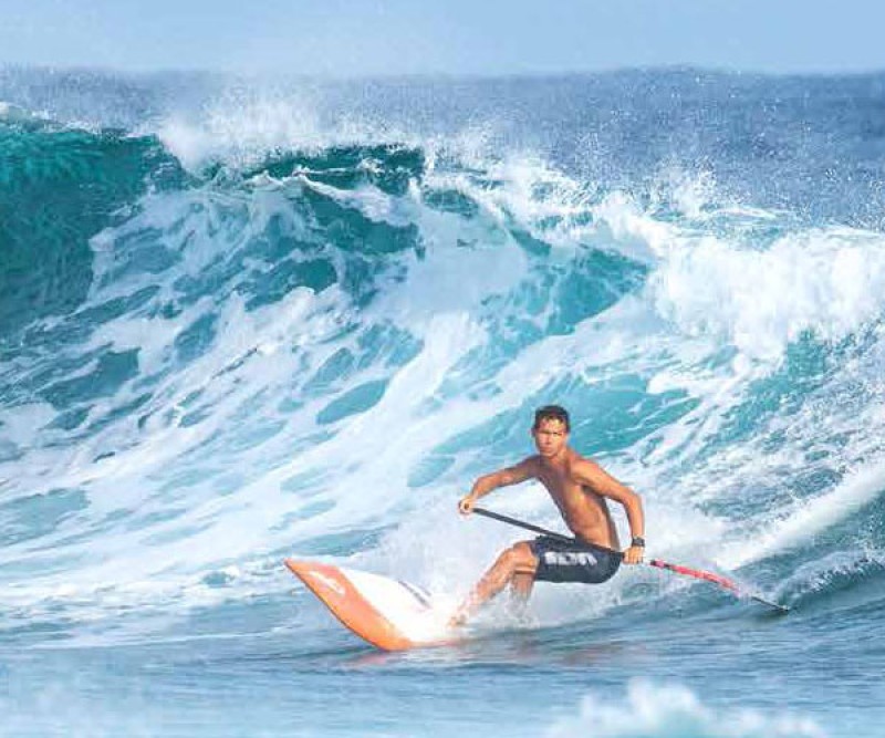 Fanatic Stubby SUP Wave Board in der Welle