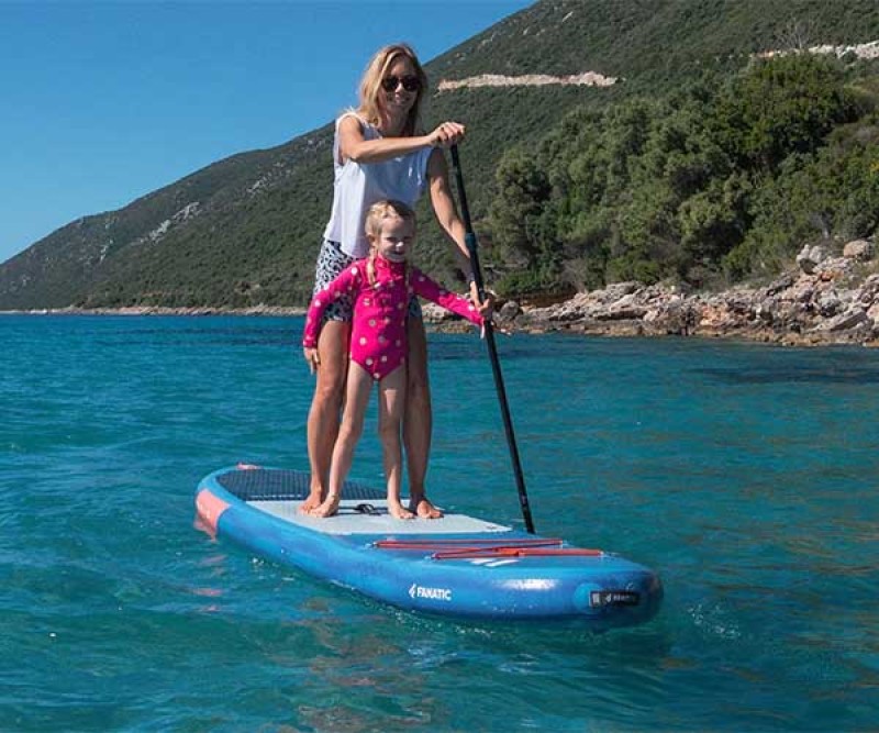 Fanatic Viper Air Windsurf SLT C54 Board 025 beim Paddeln