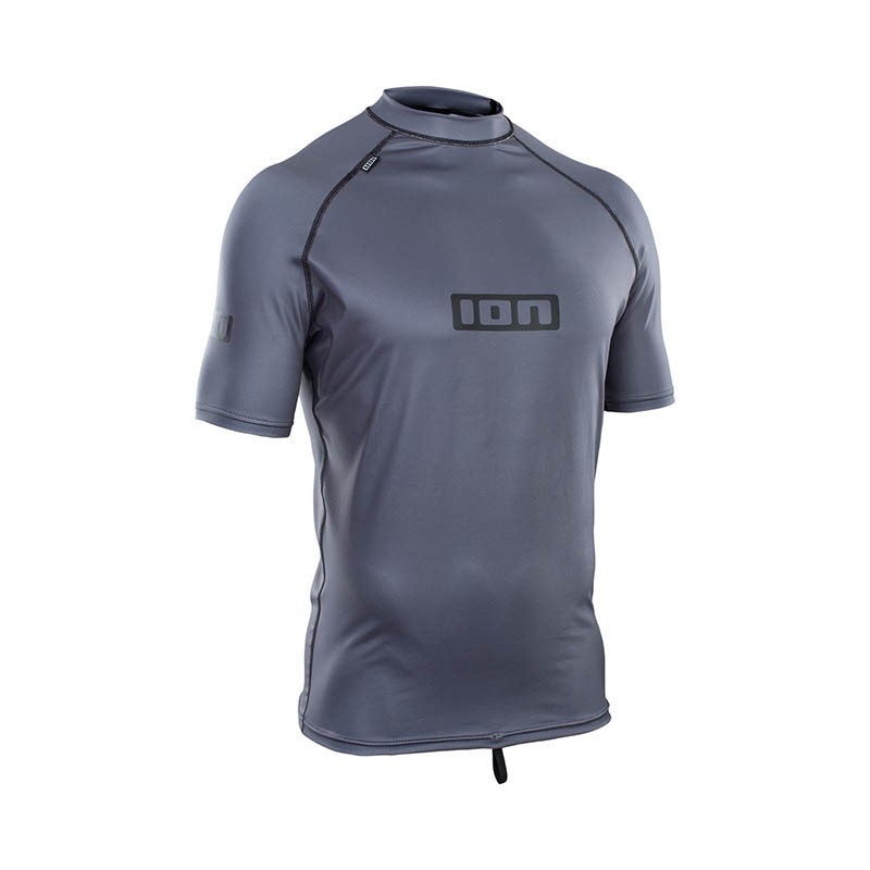 ION Promo Rashguard Men S/S Steel Vorderansicht