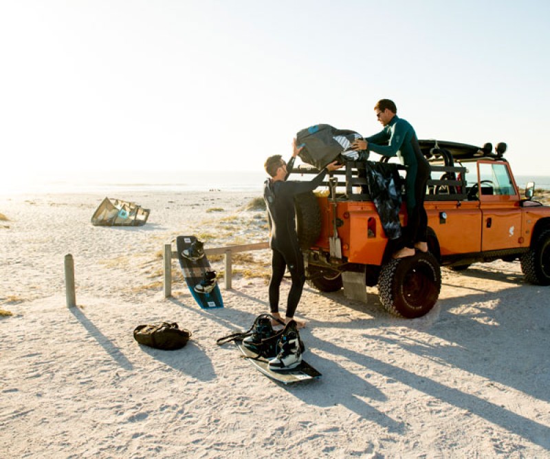 ION Gearbag Tec + Rollen beim beladen