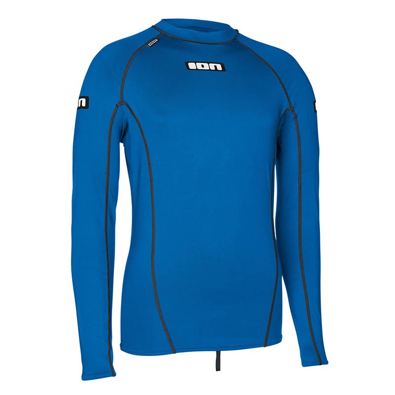 ION Promo Rashguard Men L/S Blau Vorderansicht