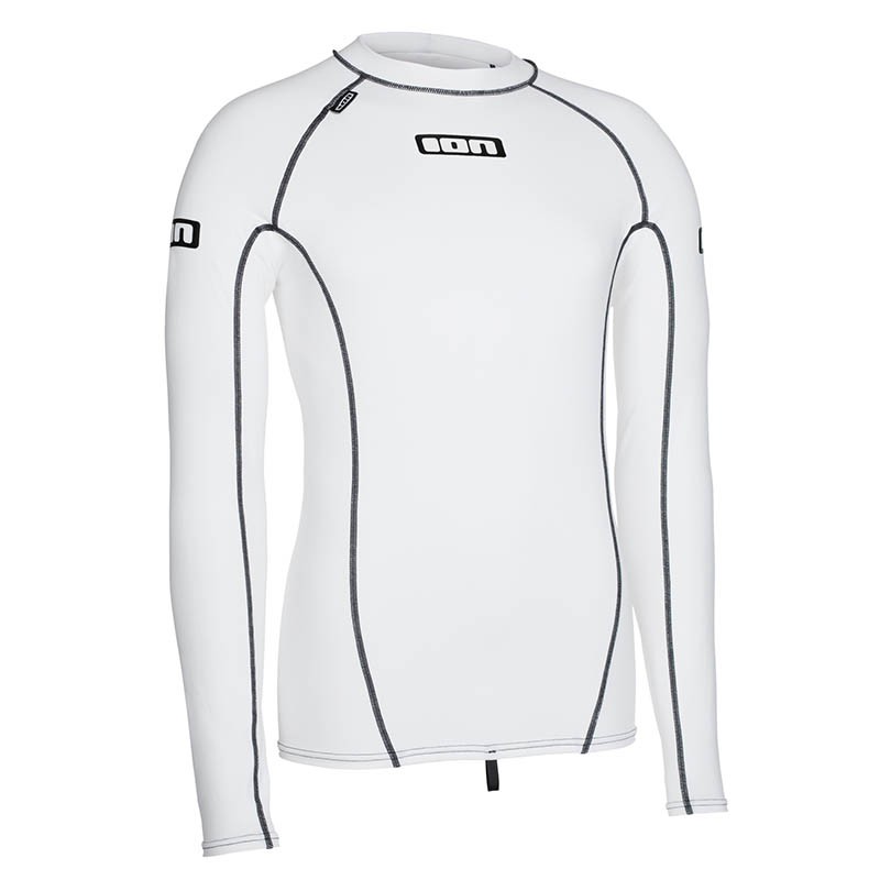 ION Promo Rashguard Men L/S Weiß Vorderansicht