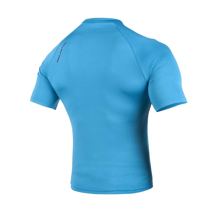 Neil Pryde Rashguard Rise Men S/S Blau Rückenansicht