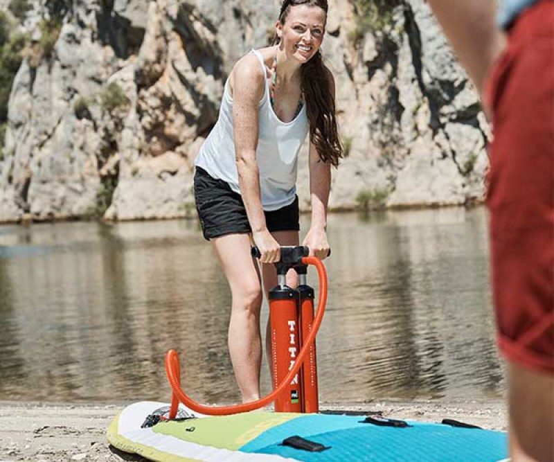 Red Paddle Titan Pumpe Zweikammer sehr leichtes aufpumpen
