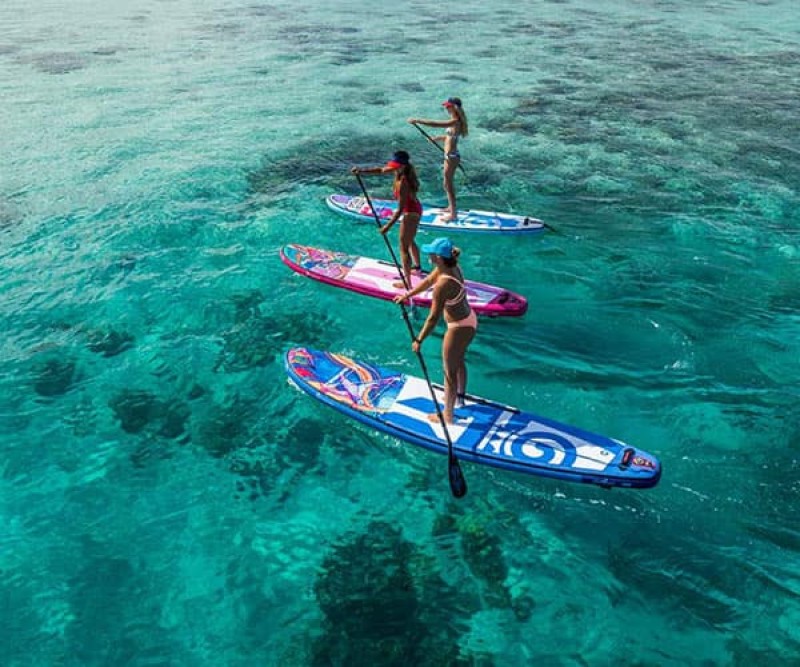 zu dritt mit dem Starboard Tikhine Sup Shout 11.2