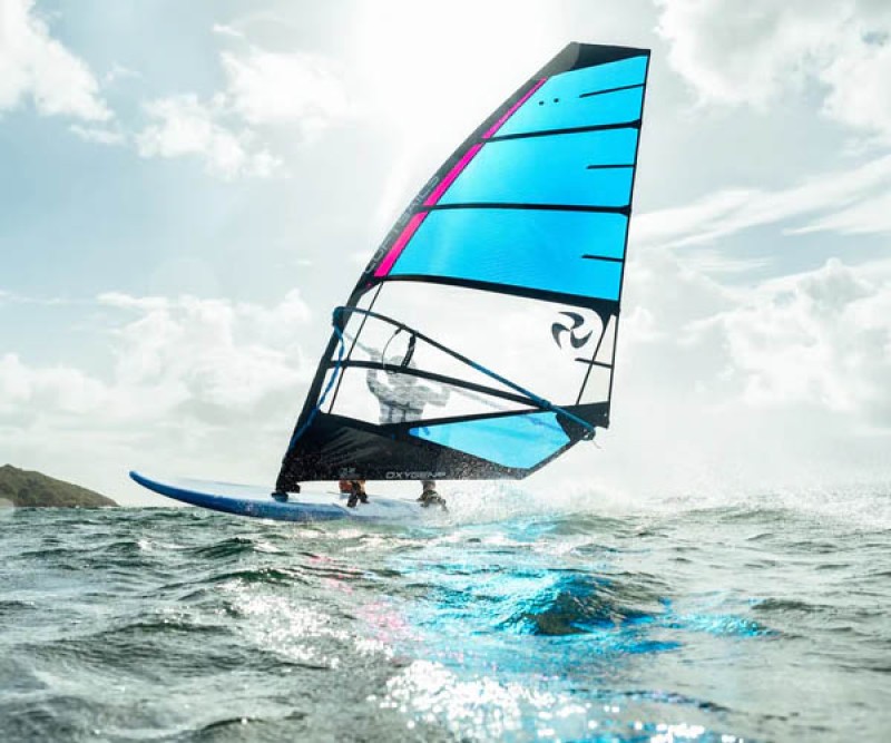 Loftsails Oxygen HD Blau C1 Windsurf Segel 026 beim Windsurfen